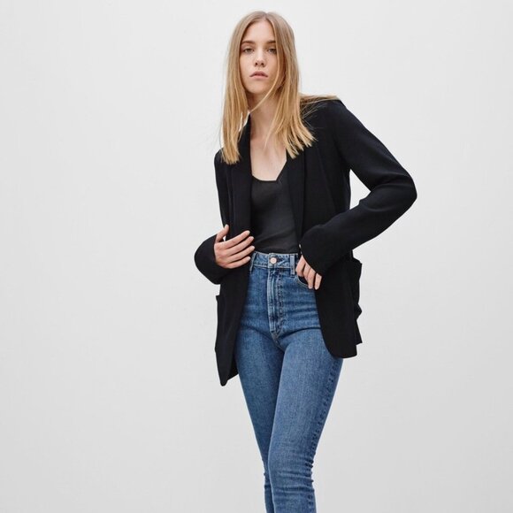 Aritzia ❤️ Kent Relaxed Blazer in Black By Talula - Picture 1 of 12